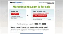 Desktop Screenshot of marketmyshop.com