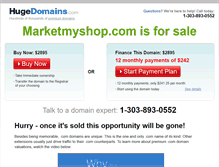 Tablet Screenshot of marketmyshop.com